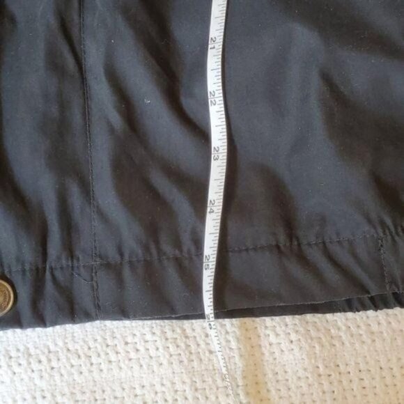 London Fog Black 2 in 1‎ Zip/Snap Insulated Lined Hooded Bomber Sz. L Jacket - Picture 12 of 14